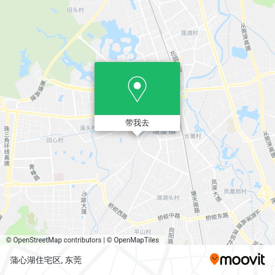 蒲心湖住宅区地图