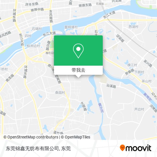 东莞锦鑫无纺布有限公司地图