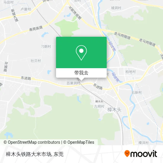 樟木头铁路大米市场地图
