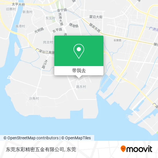 东莞东彩精密五金有限公司地图
