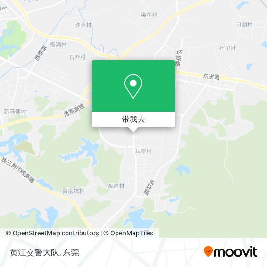 黄江交警大队地图