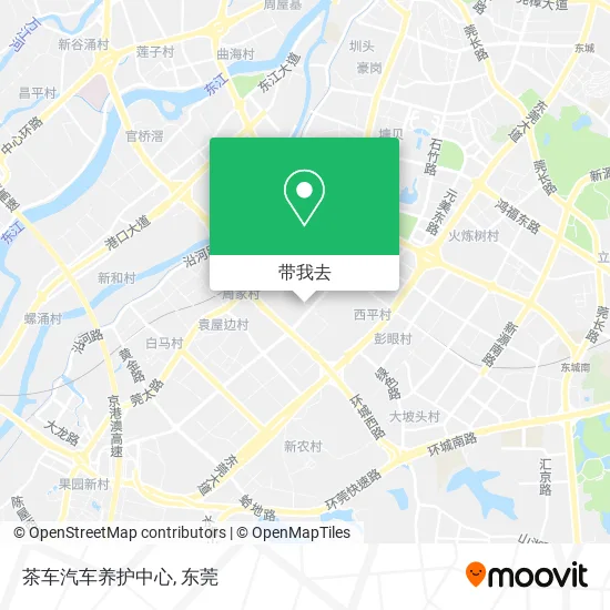 茶车汽车养护中心地图