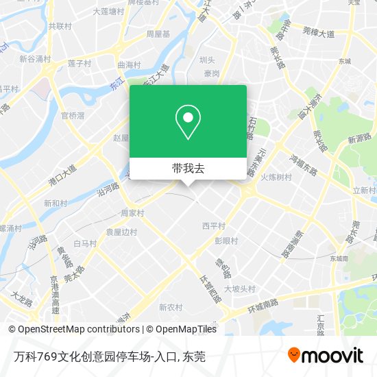 万科769文化创意园停车场-入口地图