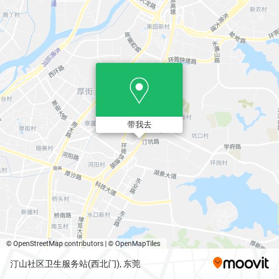 汀山社区卫生服务站(西北门)地图
