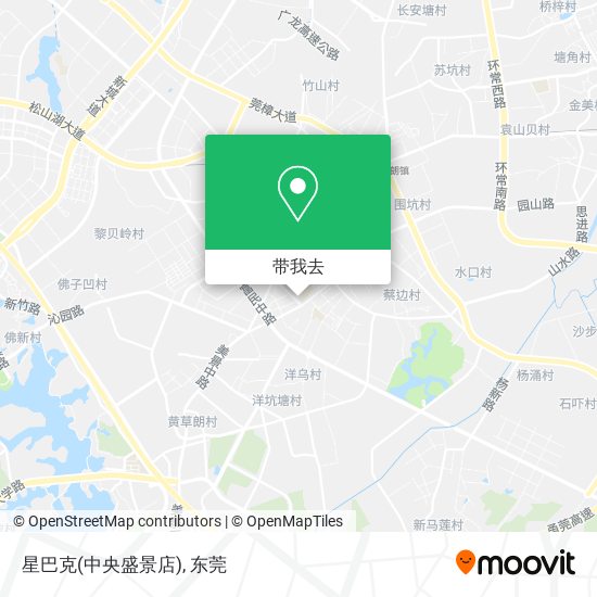 星巴克(中央盛景店)地图