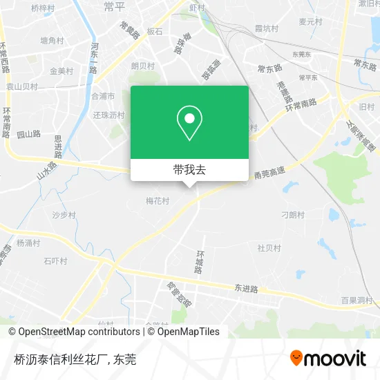桥沥泰信利丝花厂地图