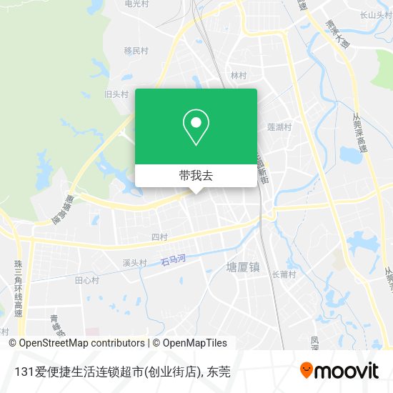 131爱便捷生活连锁超市(创业街店)地图