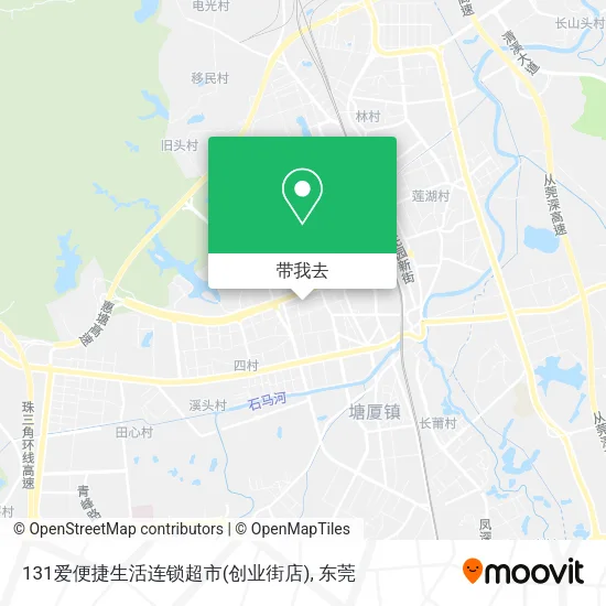 131爱便捷生活连锁超市(创业街店)地图