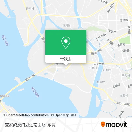 麦家鸽虎门威远南面店地图
