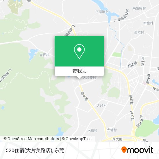 520住宿(大片美路店)地图