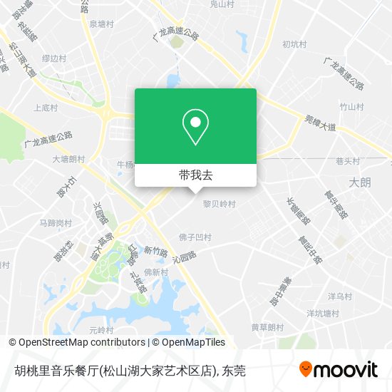 胡桃里音乐餐厅(松山湖大家艺术区店)地图