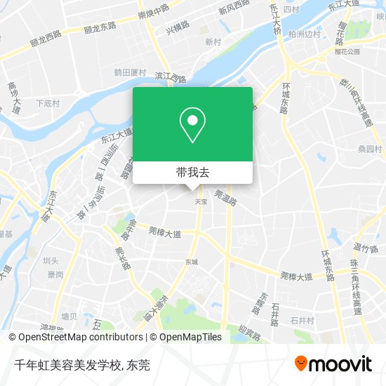 千年虹美容美发学校地图