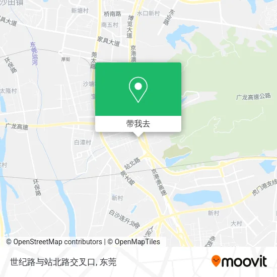 世纪路与站北路交叉口地图