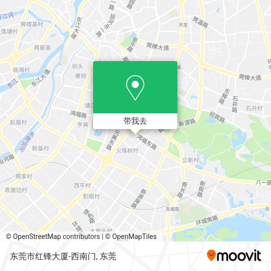 东莞市红锋大厦-西南门地图