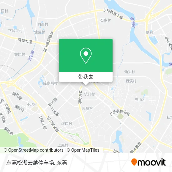 东莞松湖云越停车场地图