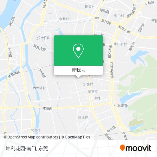 坤利花园-南门地图