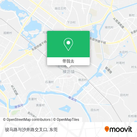 骏马路与沙井路交叉口地图