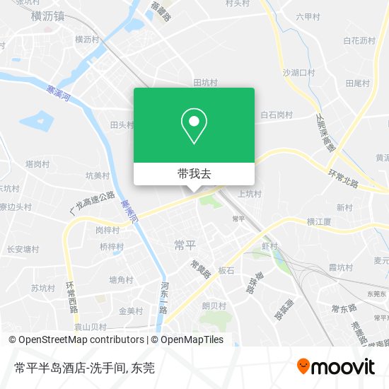 常平半岛酒店-洗手间地图