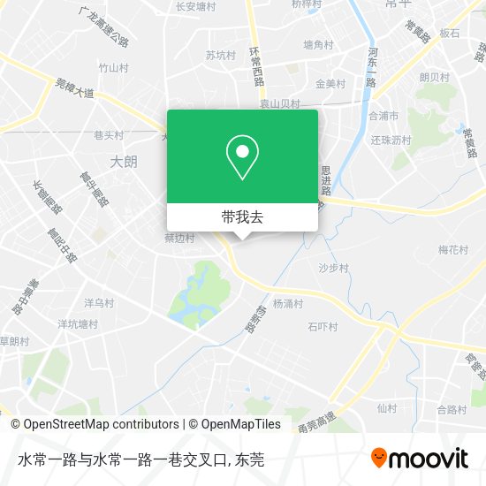 水常一路与水常一路一巷交叉口地图
