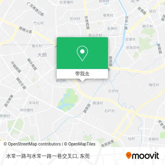 水常一路与水常一路一巷交叉口地图