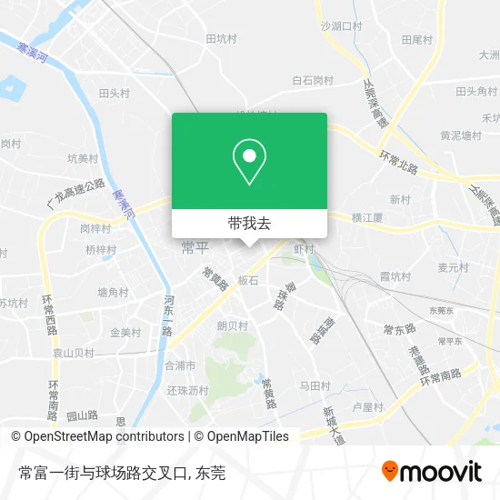 常富一街与球场路交叉口地图