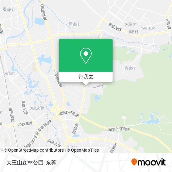 大王山森林公园地图
