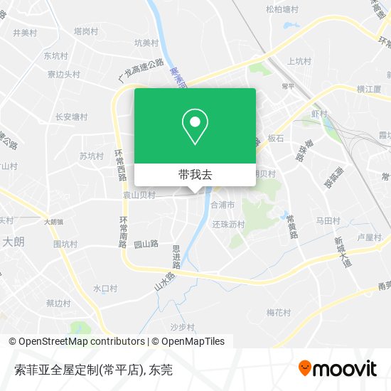 索菲亚全屋定制(常平店)地图