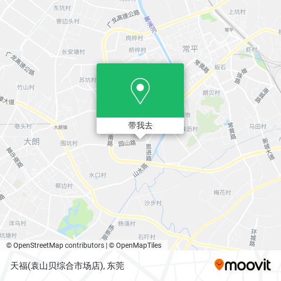 天福(袁山贝综合市场店)地图