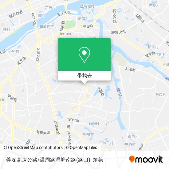 莞深高速公路/温周路温塘南路(路口)地图