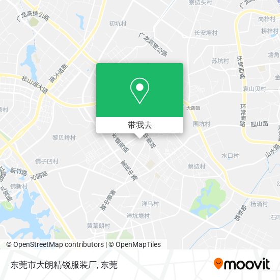 东莞市大朗精锐服装厂地图