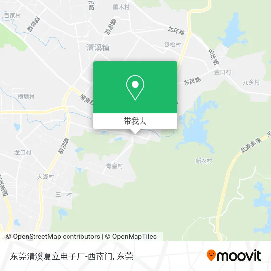 东莞清溪夏立电子厂-西南门地图
