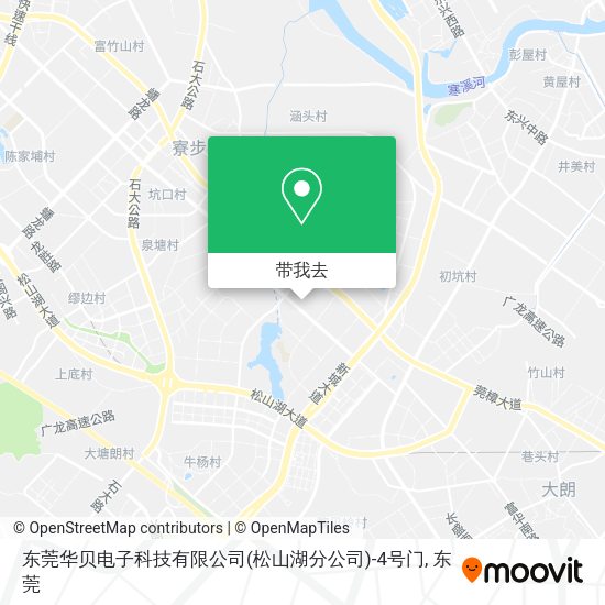 东莞华贝电子科技有限公司(松山湖分公司)-4号门地图