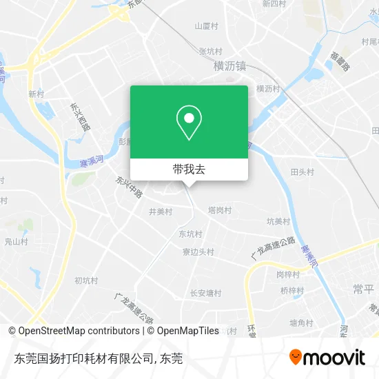 东莞国扬打印耗材有限公司地图