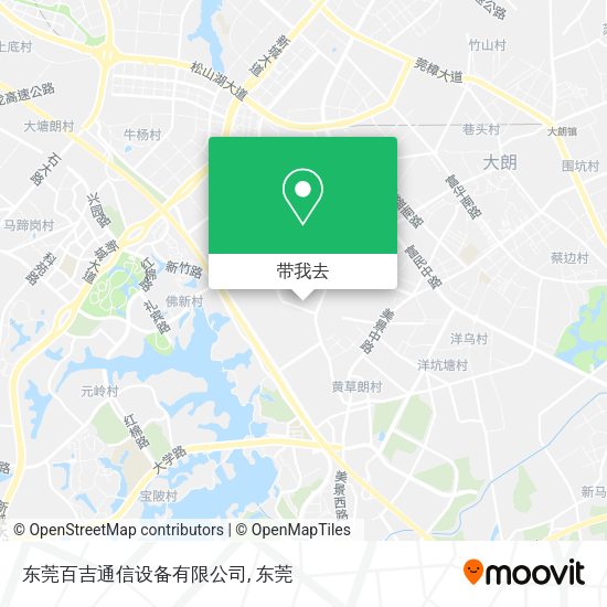 东莞百吉通信设备有限公司地图