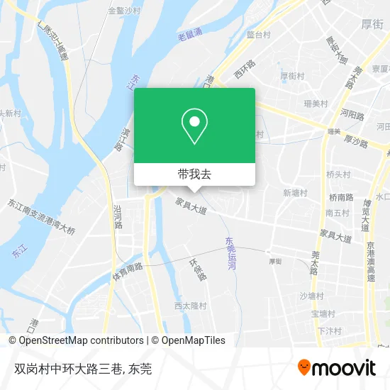 双岗村中环大路三巷地图