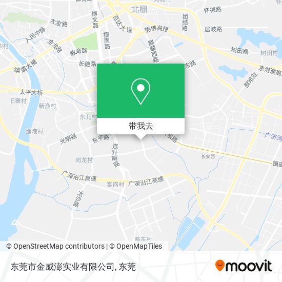 东莞市金威澎实业有限公司地图