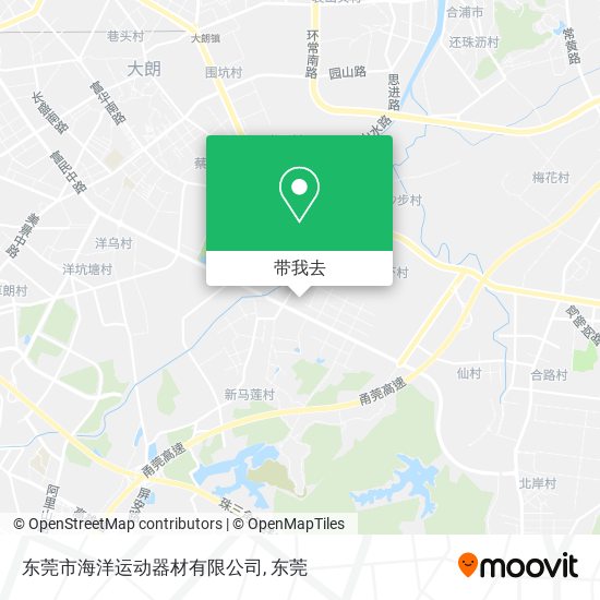 东莞市海洋运动器材有限公司地图