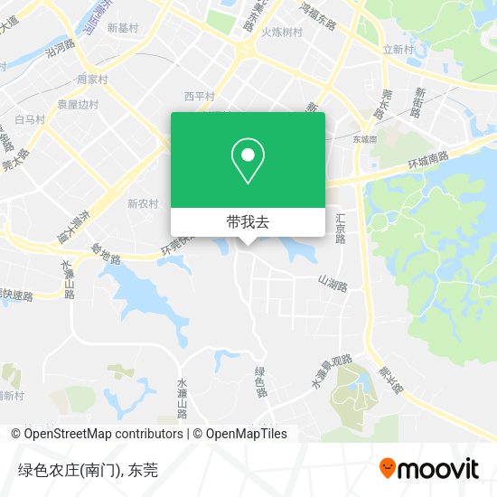 绿色农庄(南门)地图