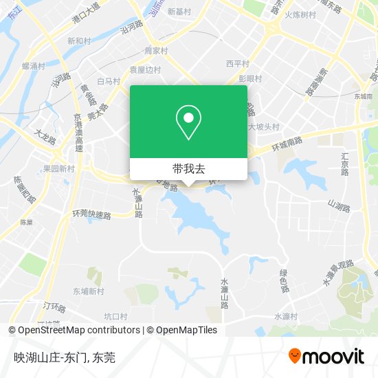 映湖山庄-东门地图