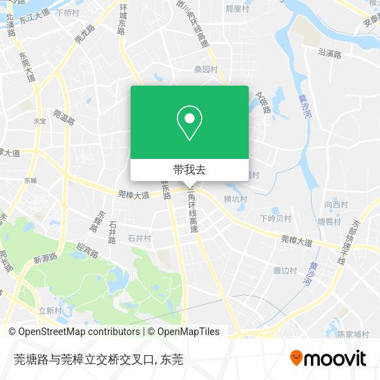 莞塘路与莞樟立交桥交叉口地图