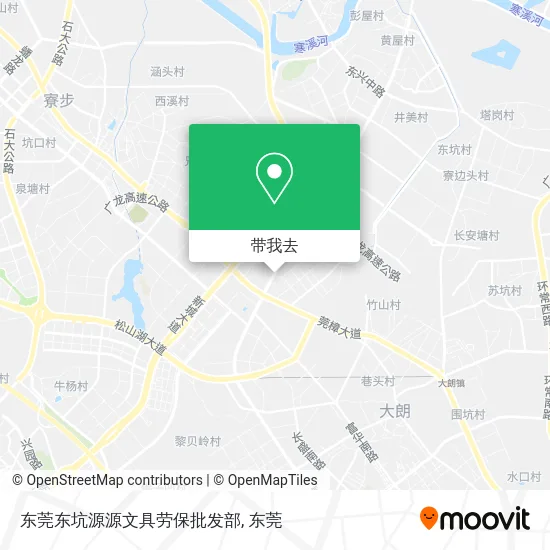东莞东坑源源文具劳保批发部地图