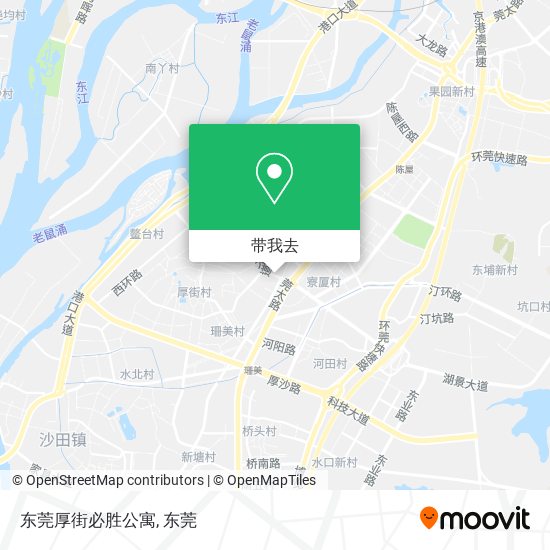 东莞厚街必胜公寓地图