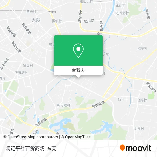 炳记平价百货商场地图