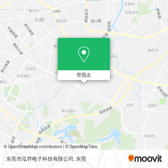 东莞市泓乔电子科技有限公司地图