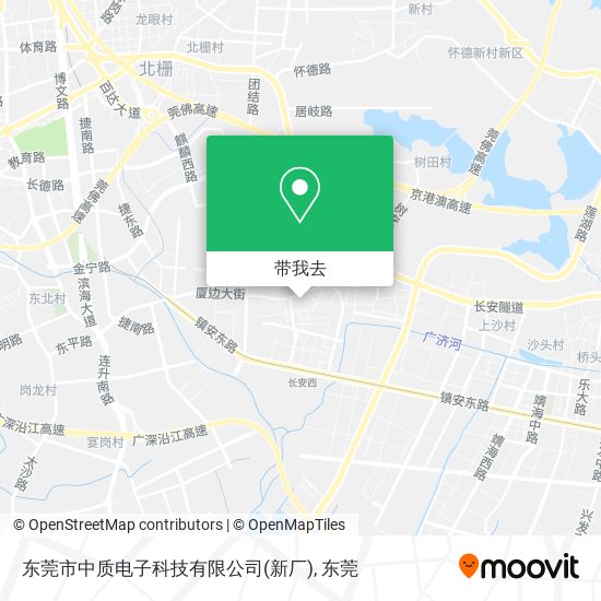 东莞市中质电子科技有限公司(新厂)地图