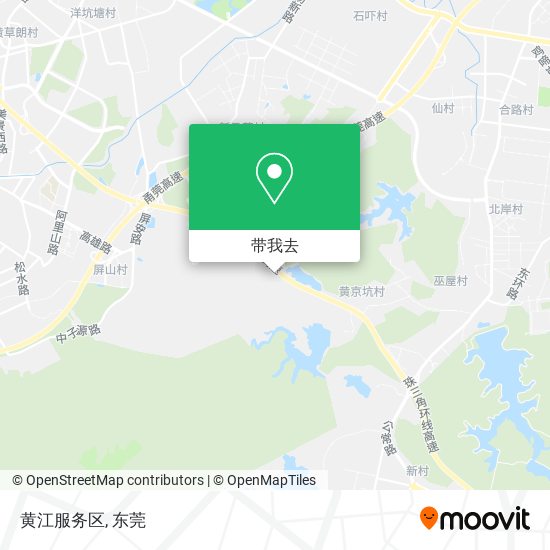 黄江服务区地图
