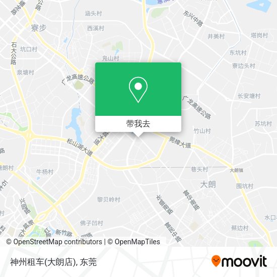 神州租车(大朗店)地图