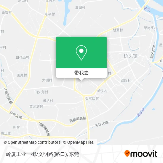 岭厦工业一街/文明路(路口)地图