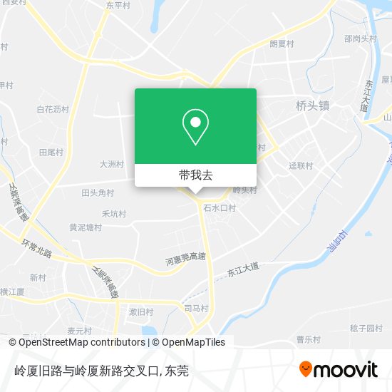岭厦旧路与岭厦新路交叉口地图