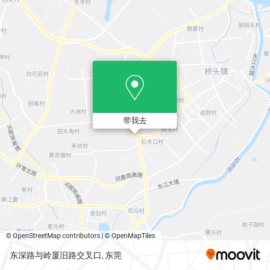 东深路与岭厦旧路交叉口地图